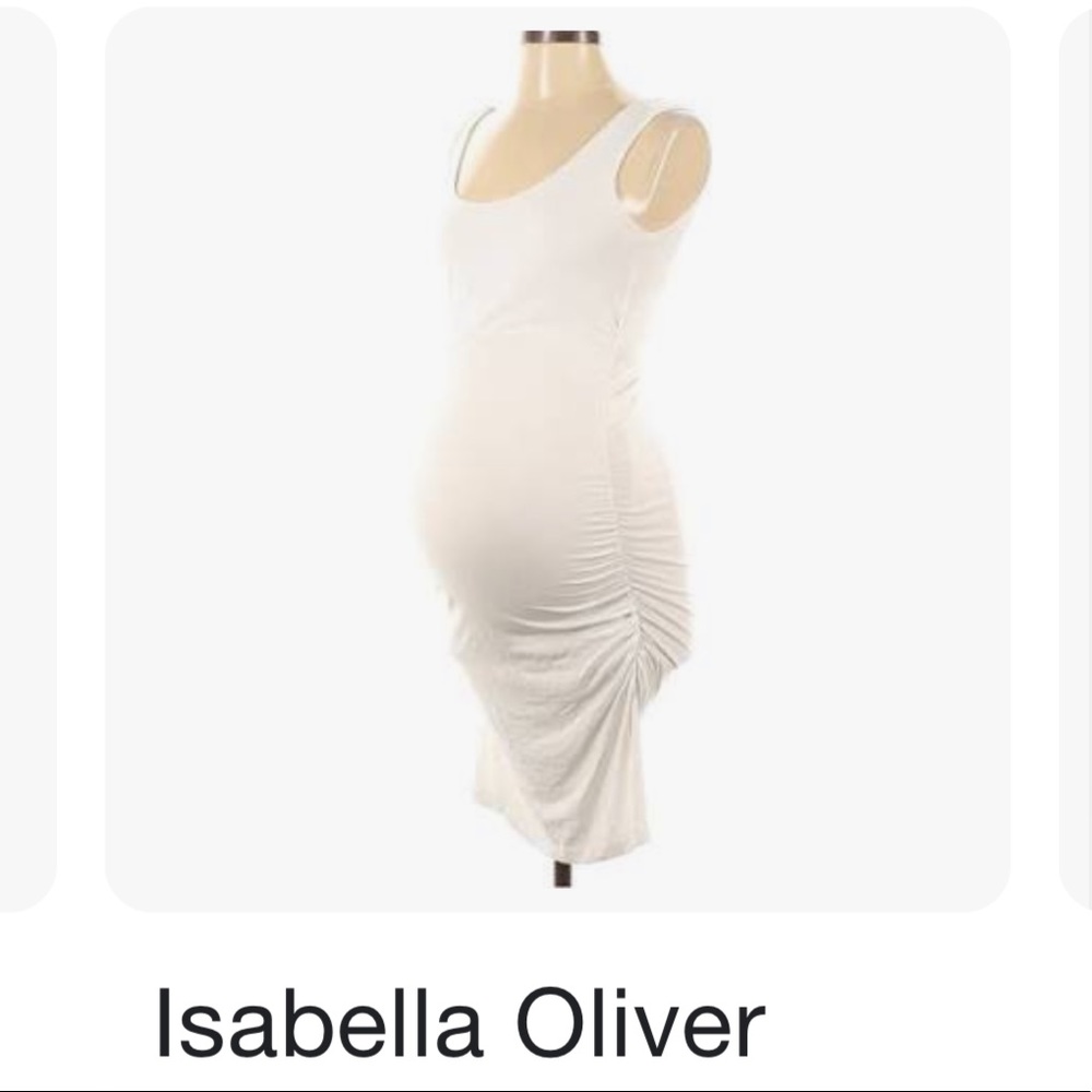 Classic white maternity tank dress, perfect for bump to baby.